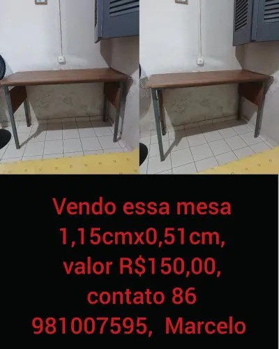 Vendo essa mesa, ideal pra quarto de estudante, em boas condições