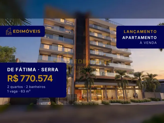 Incrível apartamento no De Fátima, Serra: 2 quartos e suíte em condomínio moderno!