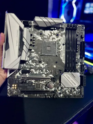 PLACA MÃE B450 ASROCK STEEL LEGEND AM4 - AMD RYZEN - (7 meses de uso), NA GARANTIA