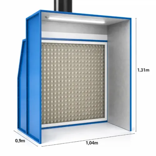 Cabine de Pintura Industrial IG-009 (1,04m x 1,31m) - Pronta Entrega