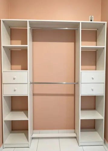 Closet 2 torres com gavetas em mdf
