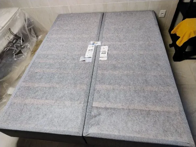 Box King Size Bipartido 1,98 X 1,58 X 0,27 - Produto Novo