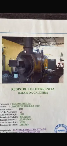 Caldeira para Estufa de Madeira