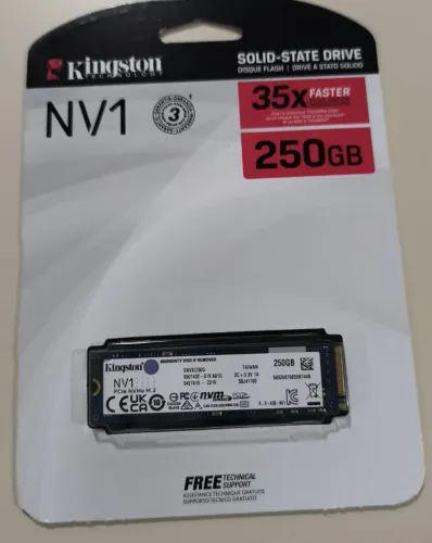 SSD Kingston NV1 250GB M.2 NVMe - NOVO E LACRADO!