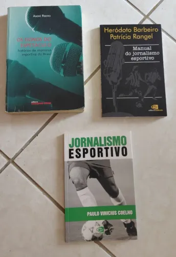 KIT COM 3 LIVROS DE JORNALISMO ESPORTIVO