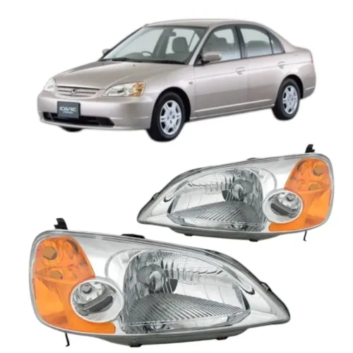 Par de Farol Honda Civic 2001 2002 2003 novos 