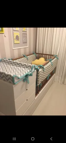 BERÇO + CÔMODA + CAMA E BICAMA