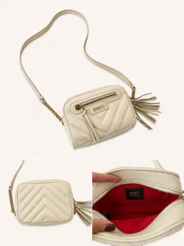 SCHUTZ Bolsa Tiracolo Branca Schutz Pequena Couro