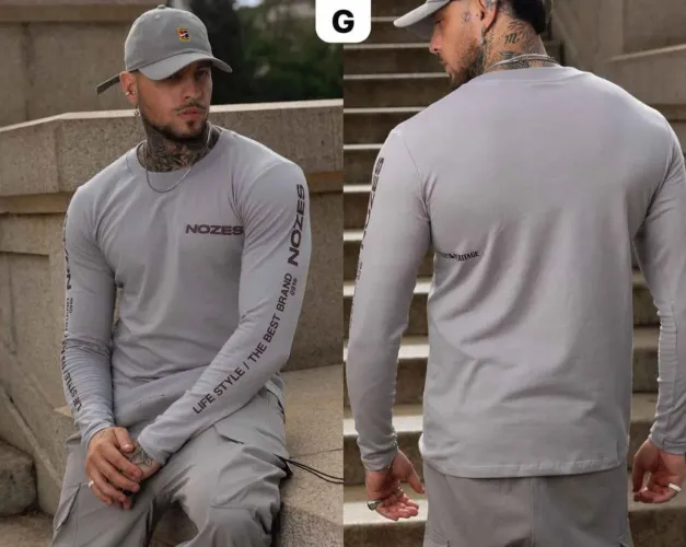 CAMISA MANGA LONGA NOZES TAM G