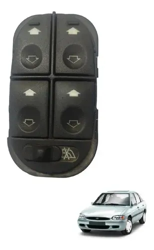 Botão - Interruptor Vidro Elétrico Escort Zetec Quádruplo