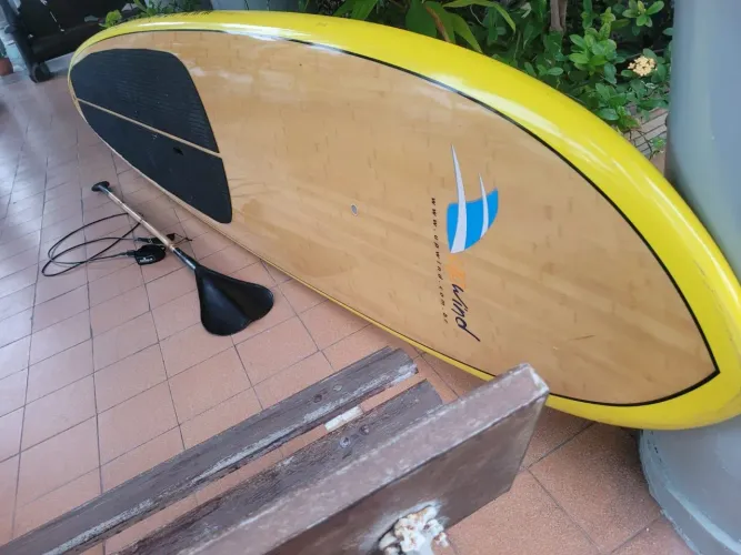 Big Stand up Sup 12.2 obesos / Yoga toda de bamboo