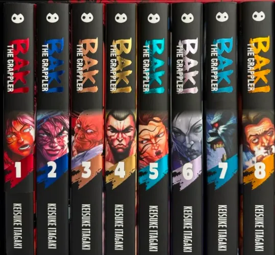 Mangá: Baki The Grapple (Perfect Edition) - Volumes 1-8 [NOVO/LACRADO] (EM INGLÊS)
