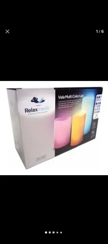 2 Jogos de Velas Multicolor Color Led com controle remoto 