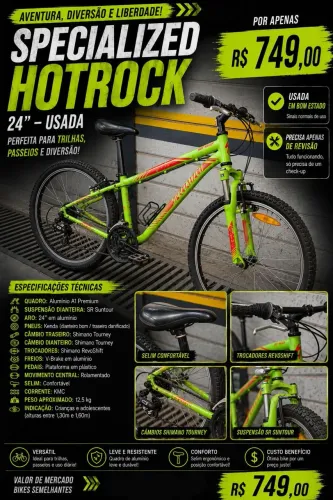 Bike Specialized Hot Rock aro 24