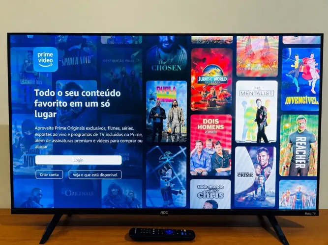Vendo Smart tv 43 Aoc Roku impecável