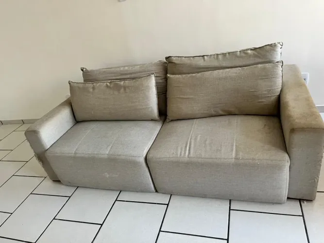Sofá 3 lugares retrátil