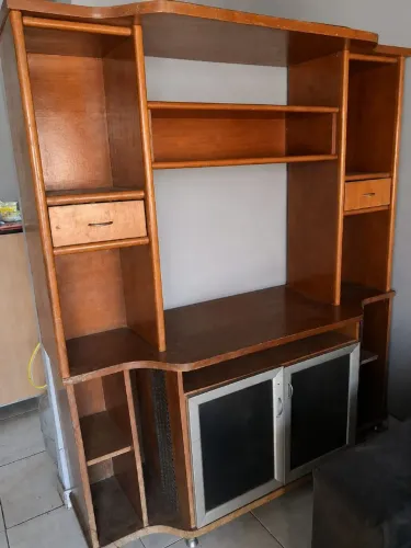 Rack grande de madeira pura 