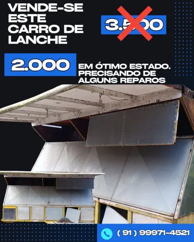 Carro de lanche grande