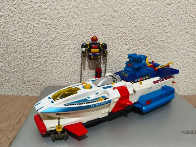 Power Rangers Battle Fever J DX Battle Shark e chogokin robot  Popy Japones Raro