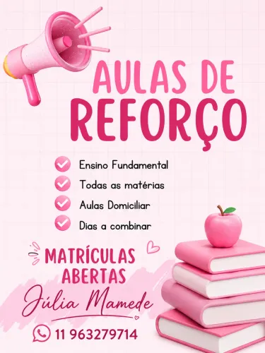 Aulas de reforço