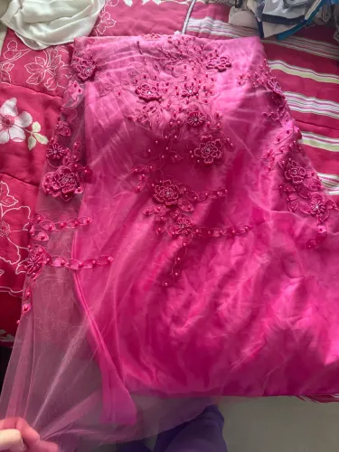 Vestido de festa rosa