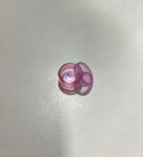 POTINHO PORTA COSMÉTICOS ROSA COM TAMPA ROSQUEÁVEL