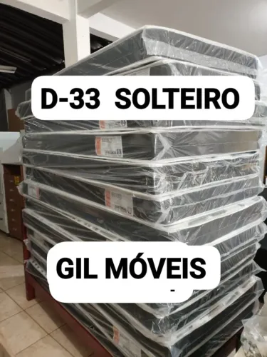 COLCHÃO D-33 SOLTEIRO NOVO