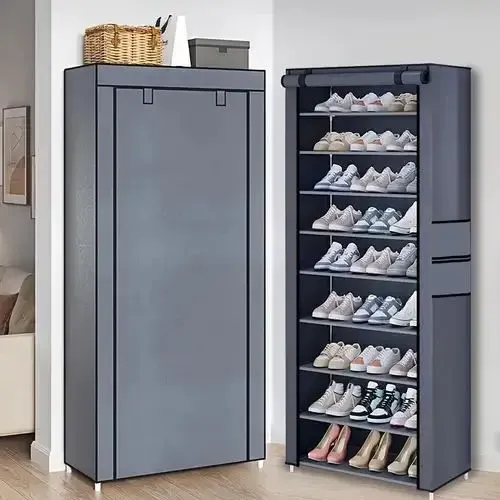 Sapateira Organizadora 27 Pares com Capa - Ideal para Casas Pequenas