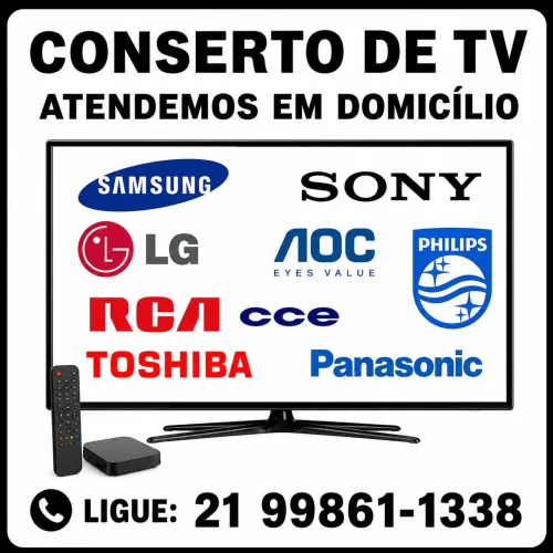 Conserto de tvs atendemos em domicílio 