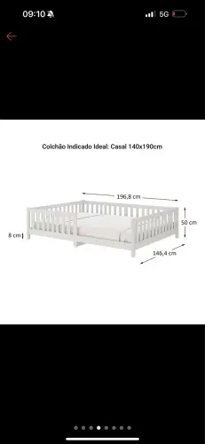 Cama casal Montessori
