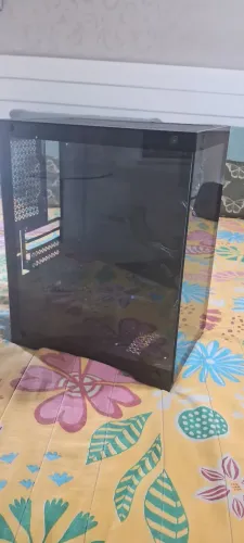 Gabinete para PC, transparente, junto com fonte de 500 watts
