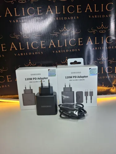 Carregador Samsung tipo C , 120w completo 