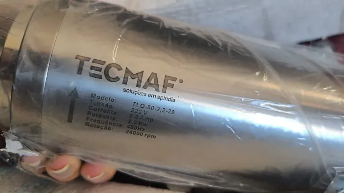 Motor spindle 3cv com acionamento tm com interface e placa controladora 4 eixos