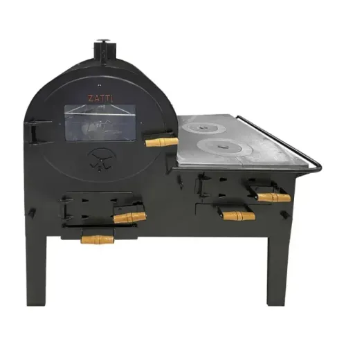 Fogão a Lenha com Forno Zatti - NOVO (Nunca usado) com Kit Chaminé em Inox