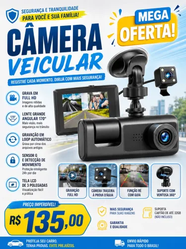 Câmera Veicular- Mega Oferta!