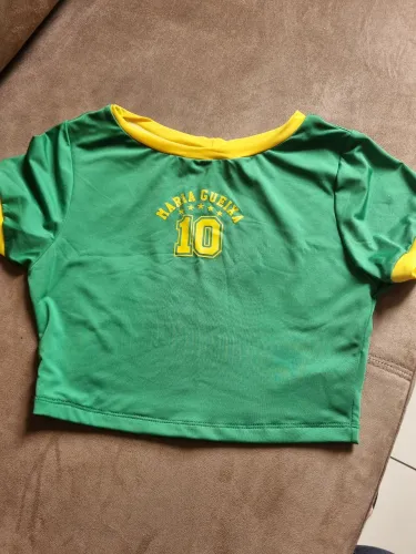 Blusa Cropped MG P verde