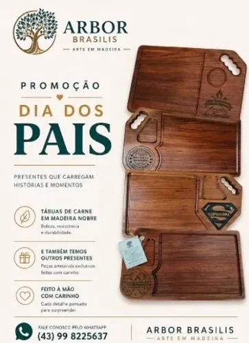 Tábua de carne - dia dos pais