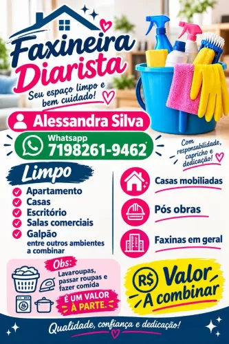 Faxineira / diarista