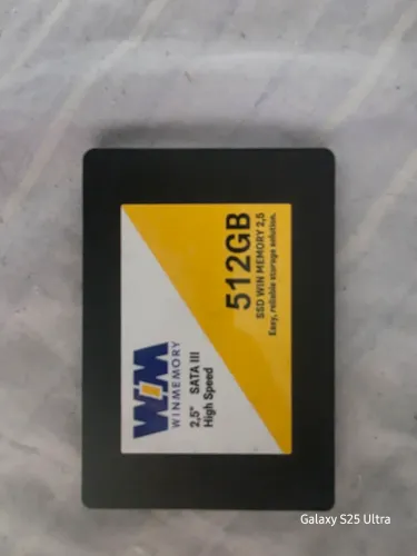Ssd 512gb sata quase sem uso, funcionando perfeitamente 
