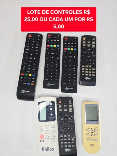 Lote de Controles ou Controles Individuais