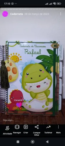 Caderneta de vacinação personalizada
