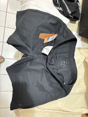 SHORT ASICS MASCULINO PRETO - TAMANHO GG - NOVO COM ETIQUETA - 99,99