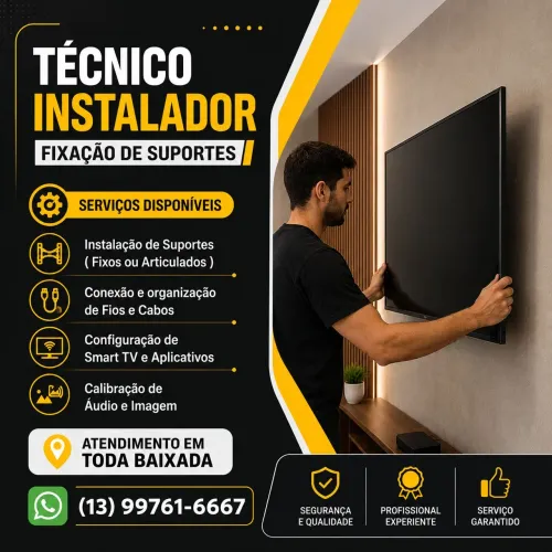 Instalador de TV | atendimento no Guarujá 