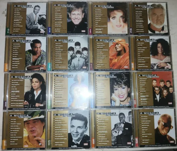 Cd's Coleção  A Musica do Século Revista Caras 45 cd's