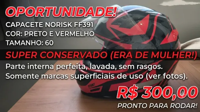 Capacete Norisk modelo FF391