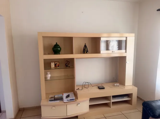 Painel para tv e mesa de centro e canto