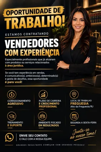 Vendedor(a) Comercial- Escritório de Advocacia