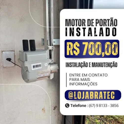 Motor de portão eletrônico de 8 segundos