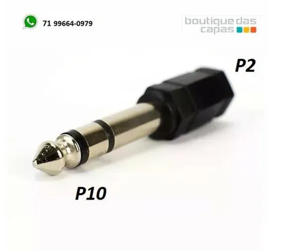 ADAPTADOR P10 MACHO ESTEREO X P2 FEMEA - P2 PARA P10