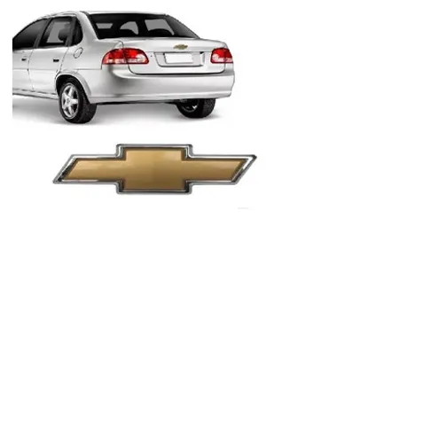 Emblema Gravata Dourado Porta Mala Corsa Classic 2012 a 2015